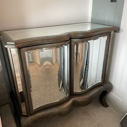 Mirrored side table