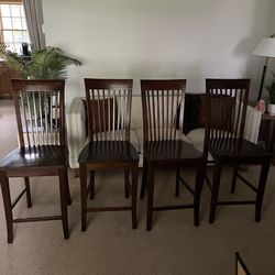 Wooden Expandable Dining Table (top) and Chair Set 