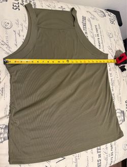 Olive Green Tank Top XL
