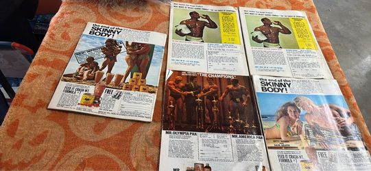 Vintage Joe Weider Bodybuilding Magazine Ad Clippings