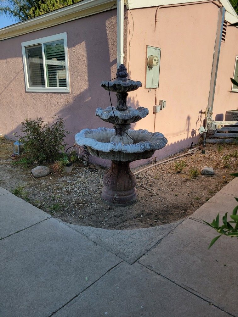 3 Tier Water Fountain About 5' Tall