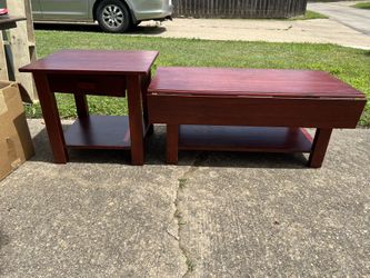 Pier 1 Coffee Table and Matching End Table