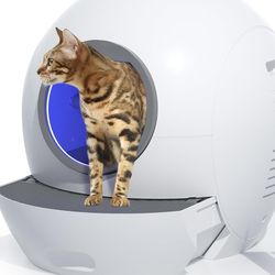 Self Cleaning Litter Box. ELS PET 60L Extra Large Automatic Cat Litter Box Self Cleaning, APP Control Smart Litter Box, Self Cleaning Cat Litter Box f