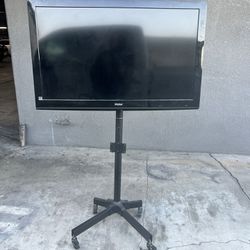 Flat Screen Tv With  metal  rollable Mount 