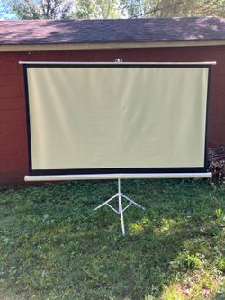 Projector screen w/ tripod stand