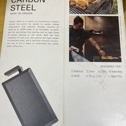 Made In Sweden Seasoned Carbon Steel Griddle