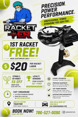 Racket stringer/ tennis strings