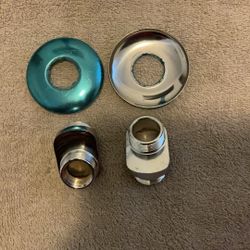 2 Offset Counter Elbow Fittings Rotating Nut And Two flanges