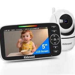 Camera and Audio – 720P Baby Camera No WiFi, 5 inch Screen,48 Hours
