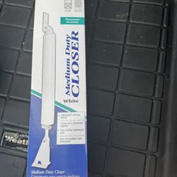 White Medium Duty Closer For Screen Door 