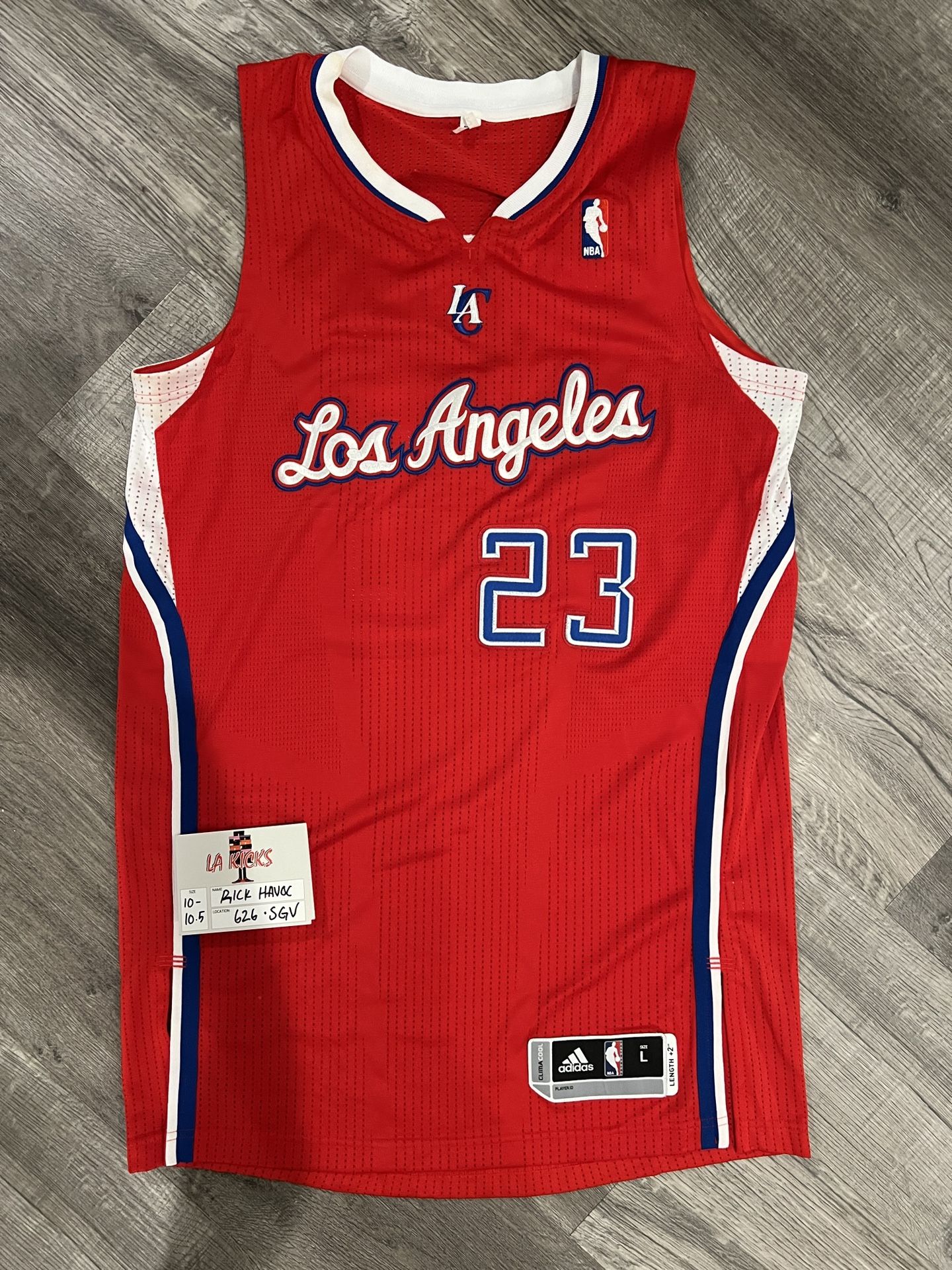 Lou Williams #23 LA Clippers Adidas Rev 30 Authentic Jersey - L
