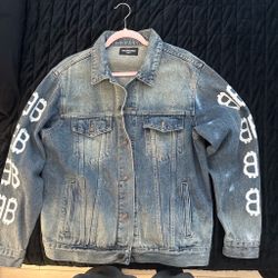 Balenciaga BB Monogram Denim Jacket