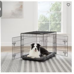 Dog Crate Double Door With Divider 