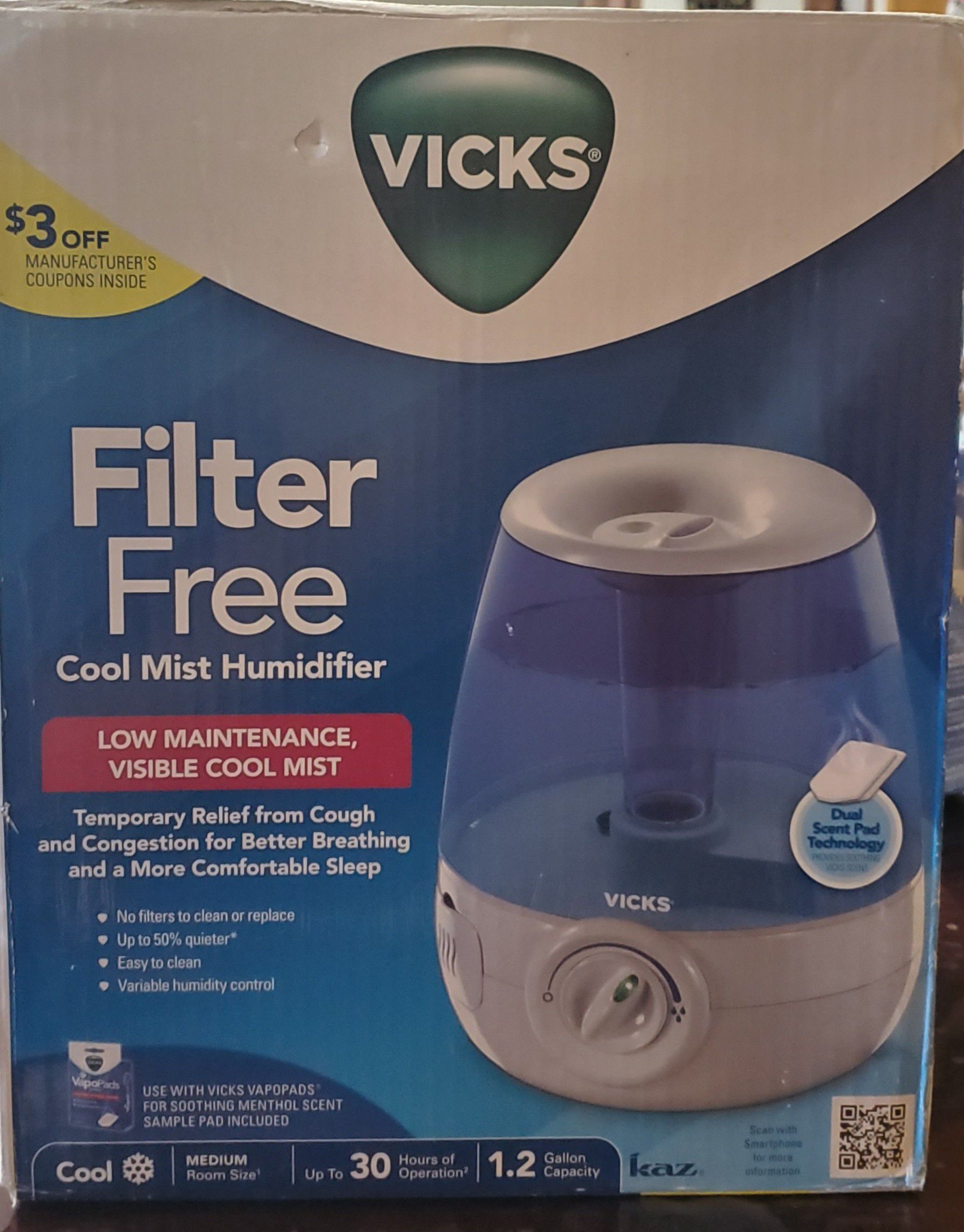 Filter free Cool Mist Humidifier