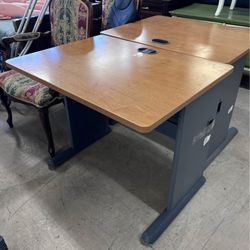 SALE Vintage Child’s Wooden School Desk | Antique Metal & Wood Student Desk