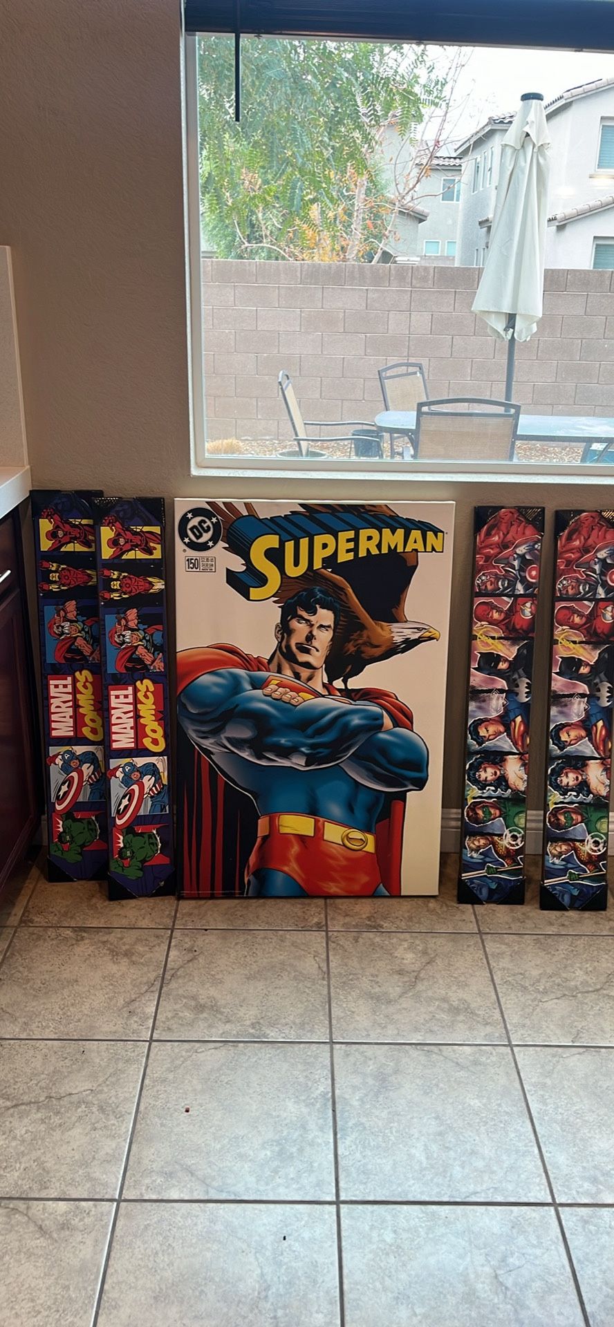 Marvel/DC 5PCS Wall Decor New