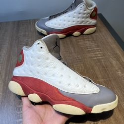 Nike Air Jordan 13 Retro Grey Toe 2014 414571-126 OG XIII White/Grey Size 9