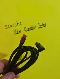 NEW USB C to USB C Cable 90 Degree Right Angle SUNGUY Braided Charging Cord for VR Headset Samsung Galaxy iPhone 15 16 17 Android iPad Nintendo Switch