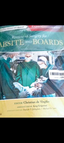 Review of Surgery for ABSITE and Boards New. Retail at $75