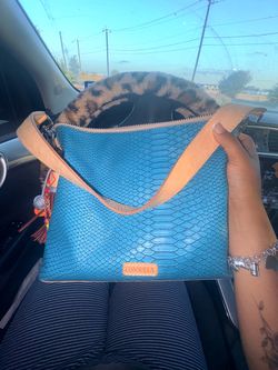 Consuela teal bag