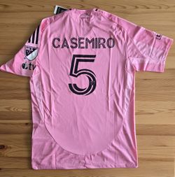 (L, XL, 2XL, 3XL) Casemiro 5 - Inter Miami 2026 Home Pink Player Jersey