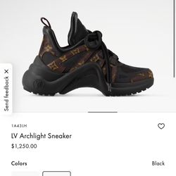 Louis Vuitton Archlight Sneakers – Black Monogram – Authentic