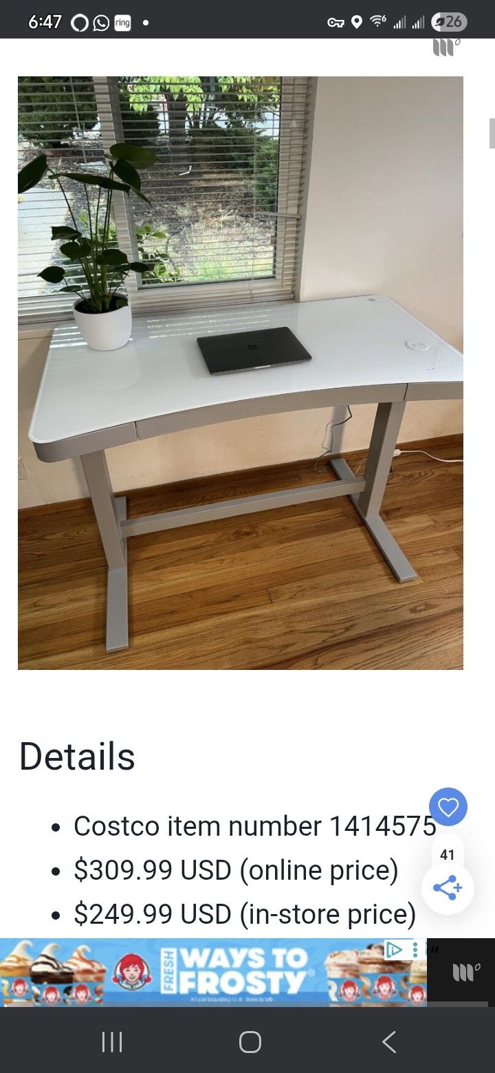 DESK- ADJUSTABLE HEIGHT
