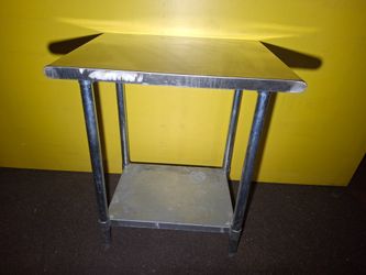 SS Stainless Steel Table Commercial Kitchen 30x24x34 Shelf Round Edges Metal & delivery