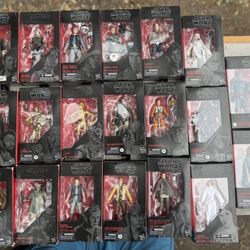 Star Wars Black Series Lot- Unopened 17pcs