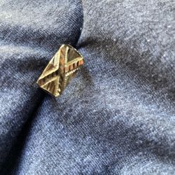 10k Solid Gold Diamond Cut Nugget Ring 