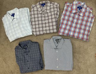 Men’s Long Sleeve Dress Shirt Like Brand New  Size, Extra Large Men’s Wearhouse Brands