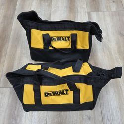 NEW 2-Pack DeWalt 11" Zippered Tool Bags Small Size