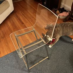 Clear Acrylic High Chair 
