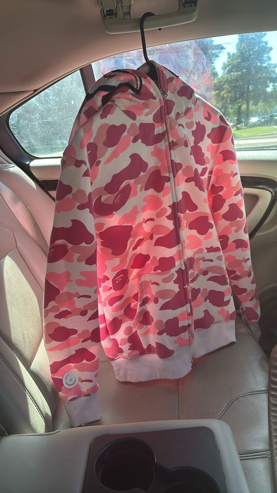 PINK BAPE HOODIE