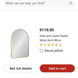 New Arch Gold Mirror Sturdy 