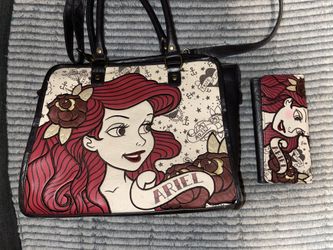 Disneys The Little Mermaid Large Tote Bag And Matching Wallet
