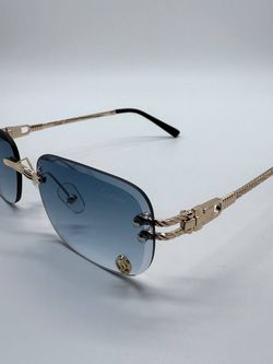 Cartier Blue Lens Sunglasses 
