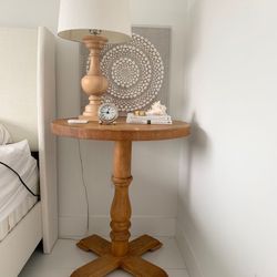 Butcher block pub table, kitchen island, side table, foyer or kitchen island