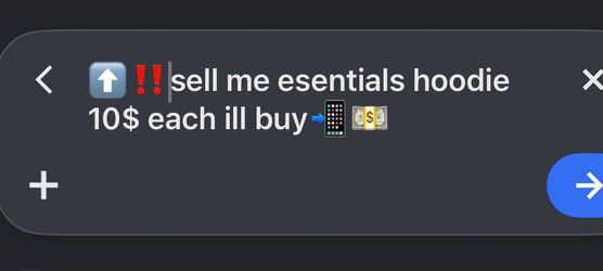 Essentials hoodie resell