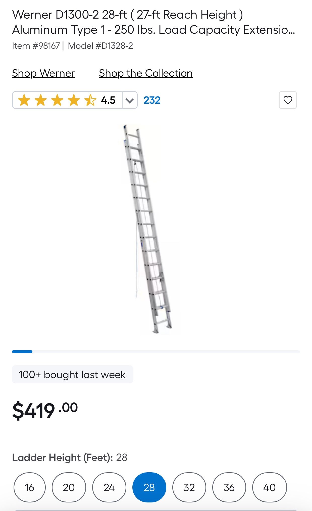 28’ Ladder