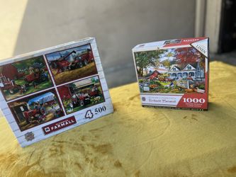 Puzzels One 500 Piece And The Other 1000 Piece