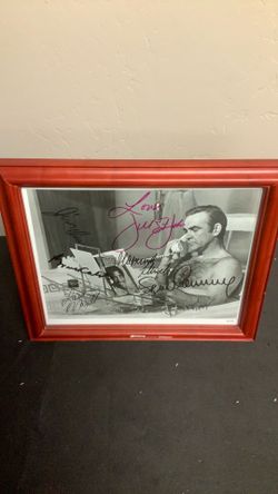 James Bond Cast Autographed photo