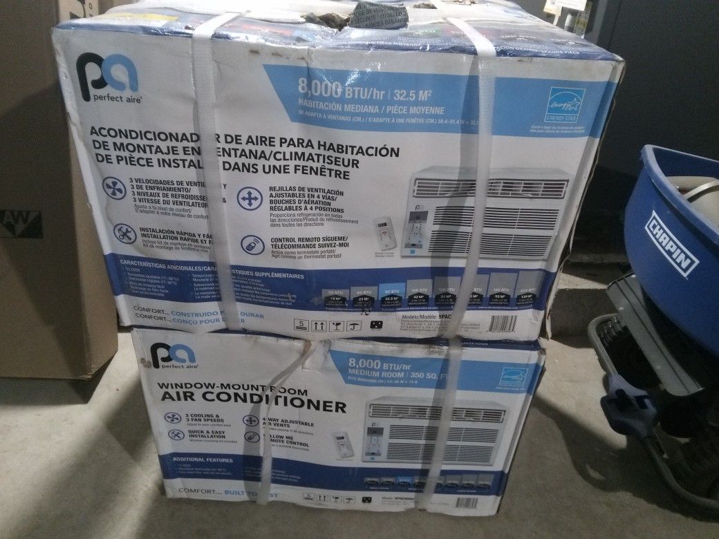 Brand New Perfect Aire window AC units for sale