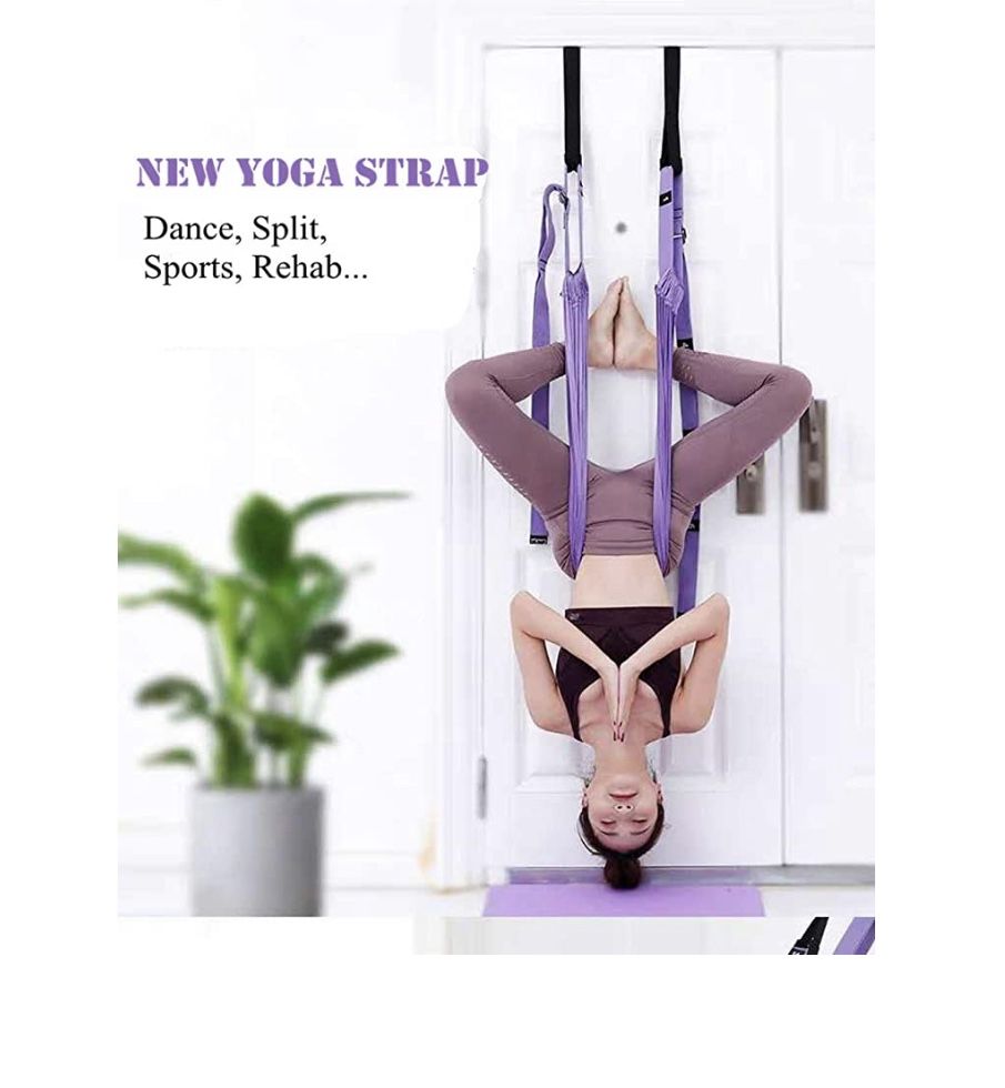 yoga strap stretching door trapeze strap 