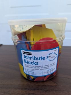 Lakeshore Attribute Blocks – 120 Pieces with Storage Container