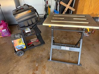 Chicago Electric Welder with Cart and Welding Table