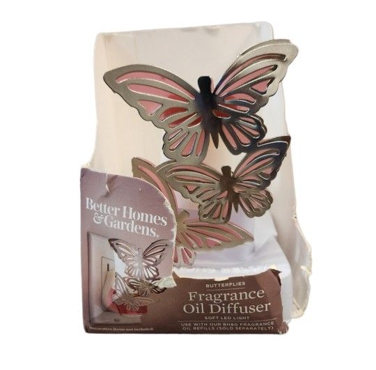 2020 Better Homes & Gardens Fragrance Oil Plug in Diffuser, Butterflies