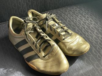 Gold & Black Adidas Womens 9  1/2