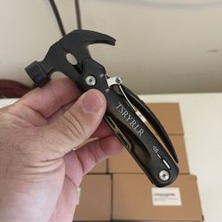 Gifts for Men,Boyfriend, Husband, Father, Camping Accessories, Cool & Unique Birthday Christmas Gifts Ideas for Him Dad, Mini Hammer Multitool with Kn