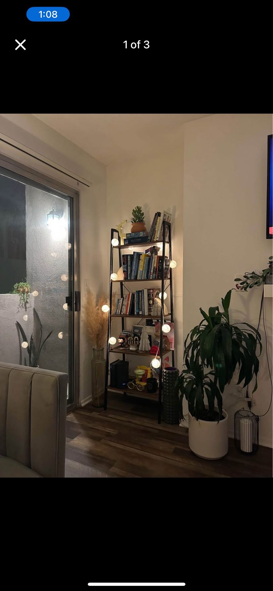 Industrial ladder shelf excellent condition